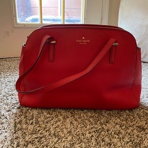 Kate Spade Red Satchel Purse